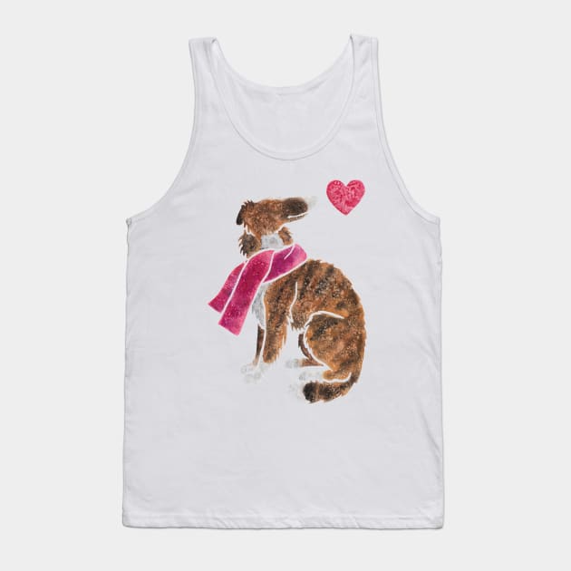 Watercolour Borzoi Tank Top by animalartbyjess